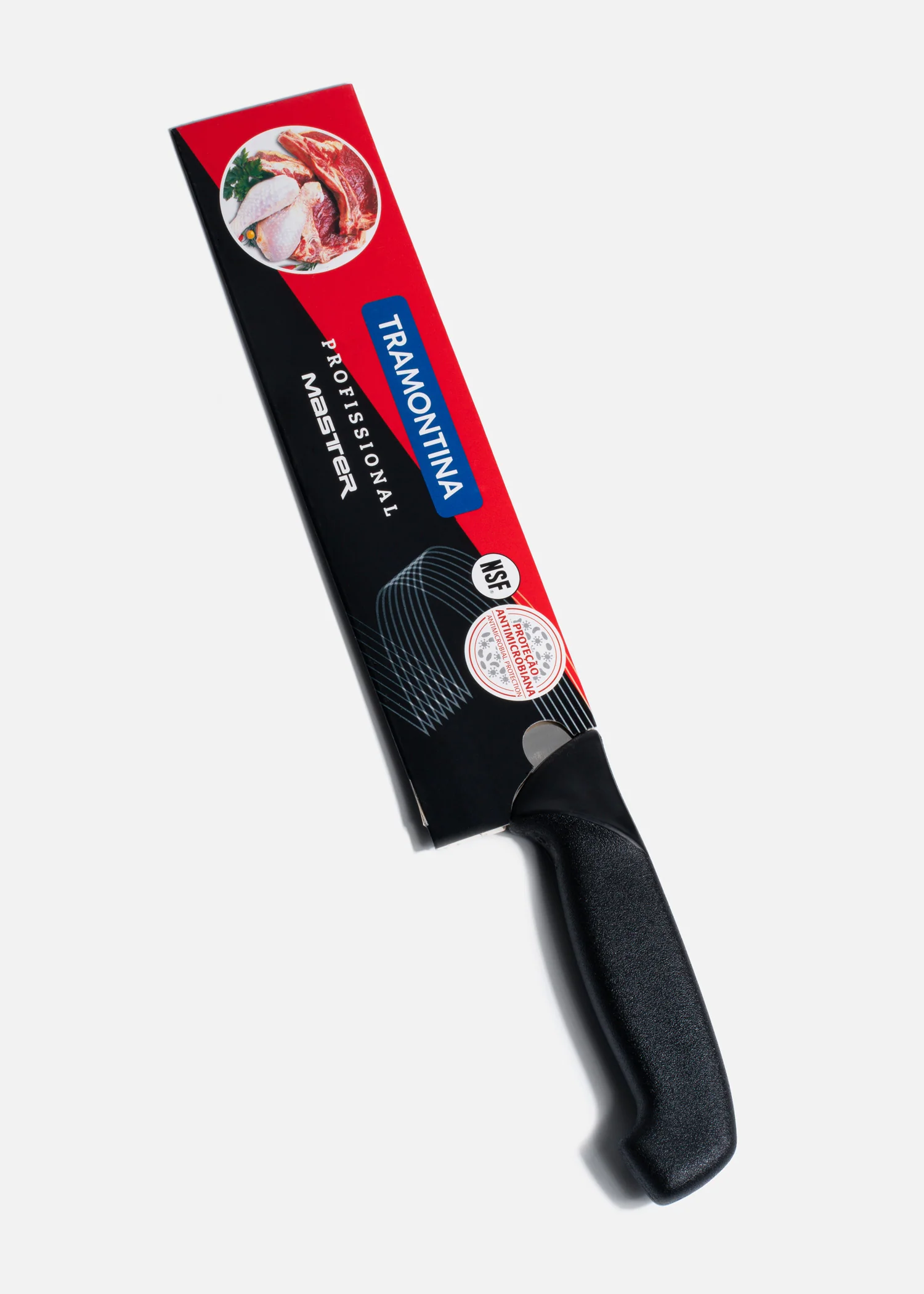 Cuchillos para chef acero inoxidable negro Steel Grip NSF y protección antimicrobiana 10". Profesional - Imagen 6