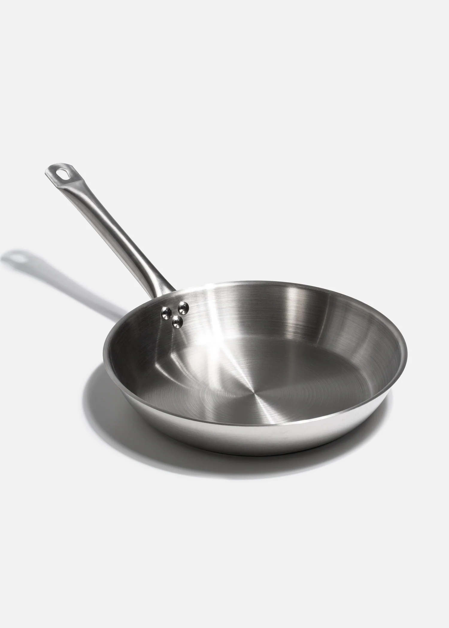 Sartenes de acero inoxidable quirúrgico plata Silver Chef 20, 24, 26, 28 y 30 cm - Imagen 2