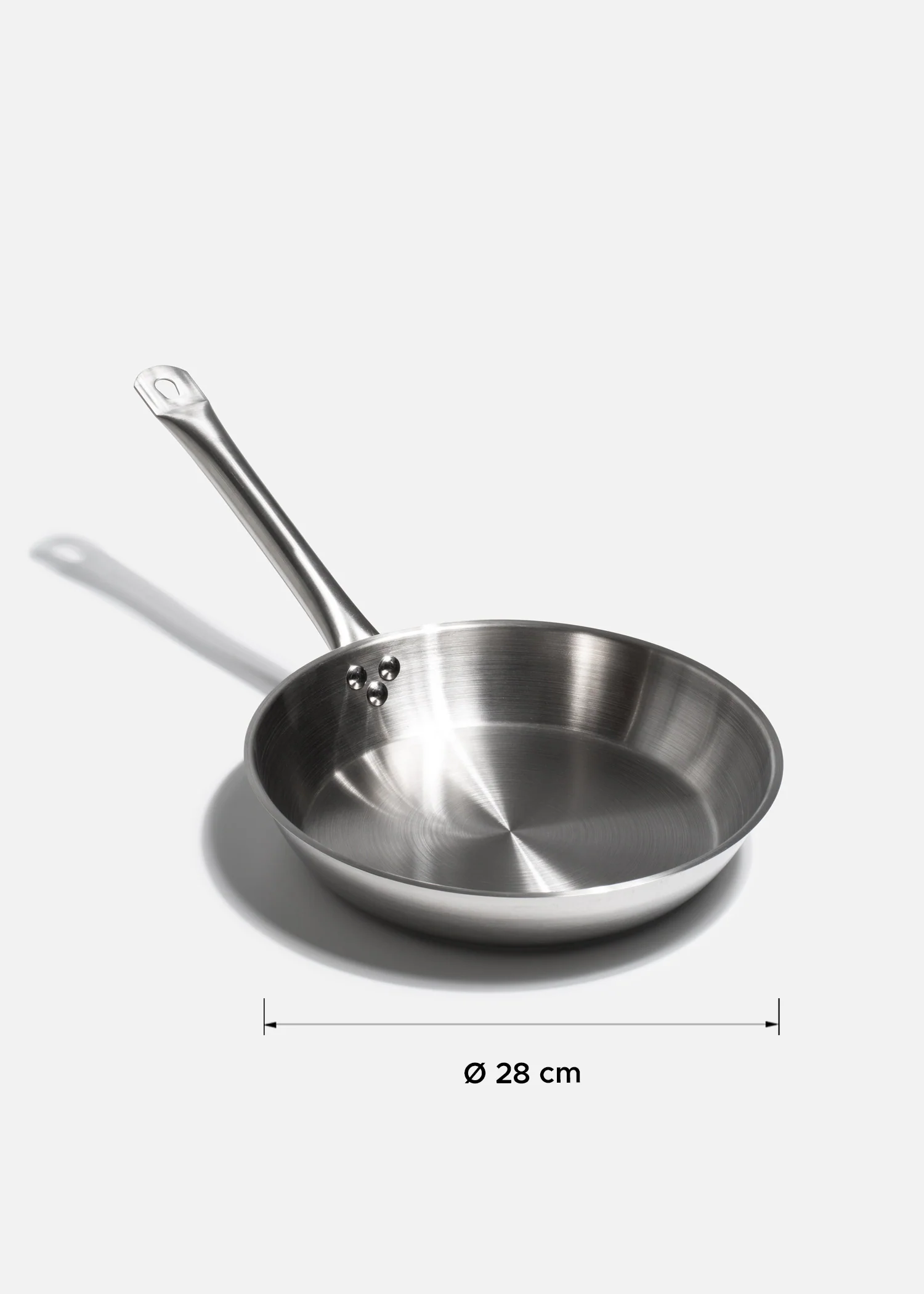 Sartenes de acero inoxidable quirúrgico plata Silver Chef 20, 24, 26, 28 y 30 cm - Imagen 9